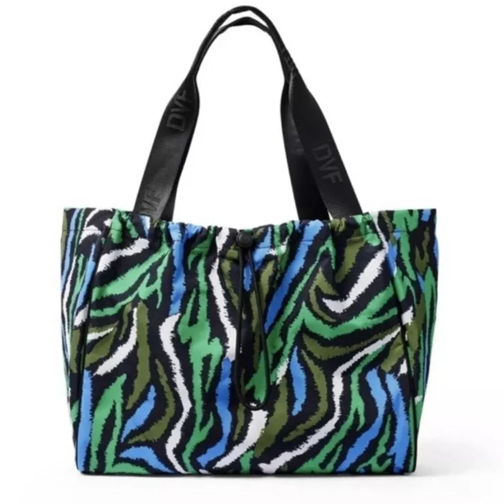 Diane von Furstenberg DVF x Target Disco Zebra Green/Black NWT! - Picture 1 of 5